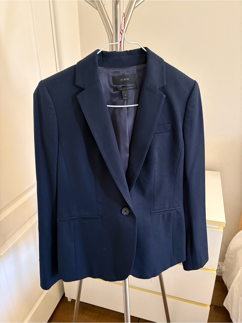 J. Crew Navy Single-Button Tailored Blazer